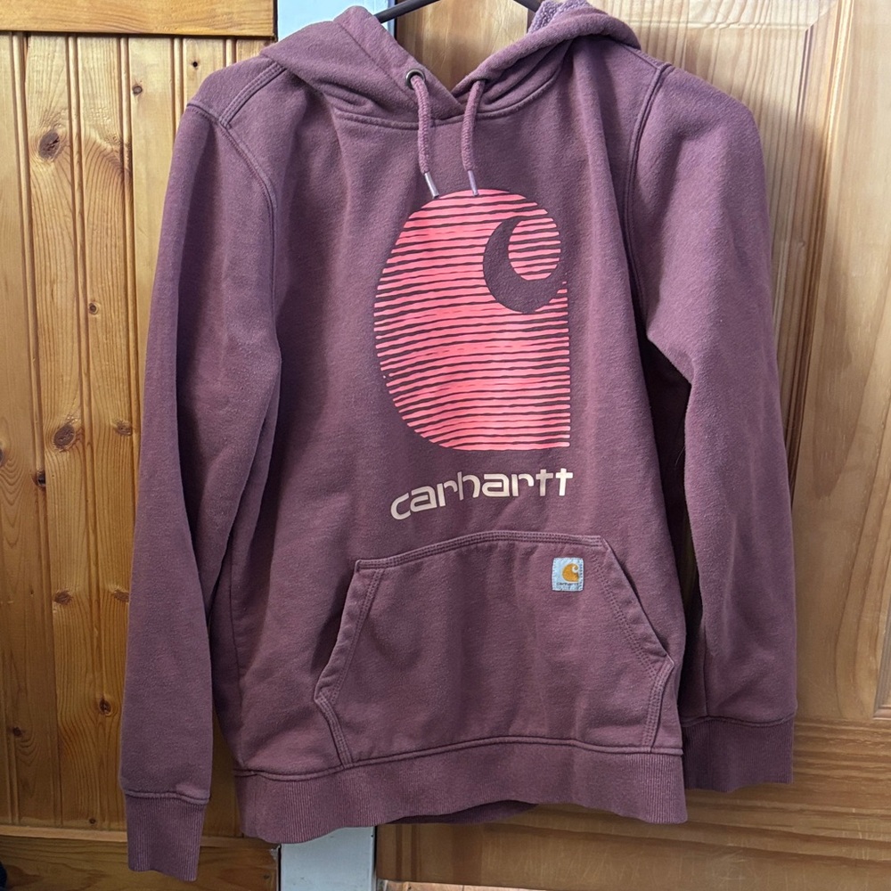 Carhartt Burgundy Pullover Hoodie